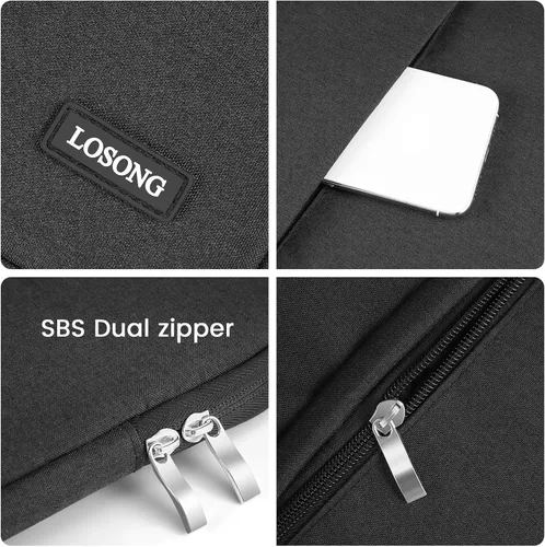 Miniatura 4 de Funda para monitor portátil de 15.6 pulgadas, funda protectora de transporte para la mayoría de monitores de 16.1/15.6 pulgadas, bolsa portátil