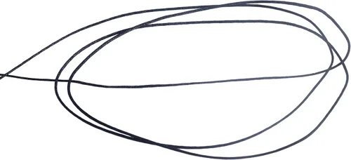 Miniatura 5 de KONMAY - Hilo de nylon negro de 0.6mm con estuche para pulseras, cordón de nailon satinado trenzado de 190 yardas para hacer joyería, encordar