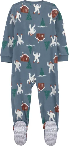 Miniatura 16 de Simple Joys by Carter's - Pijama de forro de vellón resistente al fuego para niños pequeños y bebés, holgada, con pies, paquete de 3