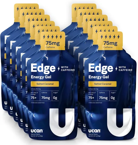 Miniatura 10 de Disparos de gel energético UCAN Edge, sabor a mango naranja (12 paquetes de 2 onzas) para correr, entrenamiento, ejercicios, fitness, ciclismo