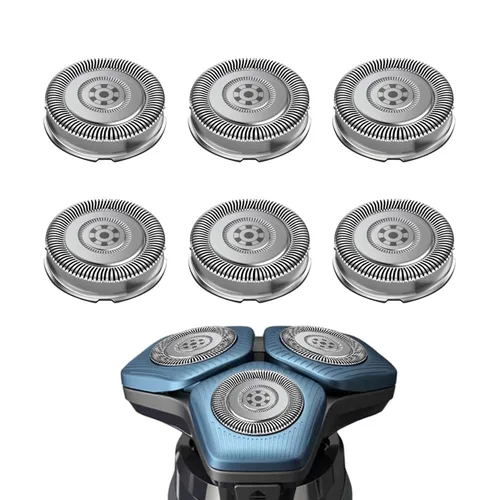 Cabezal de repuesto 6P SH71/52 compatible con las series 7000 y 5000, compatibilidad SH71/52 mejorada con cuchillas dobles para 7000 cabezales de