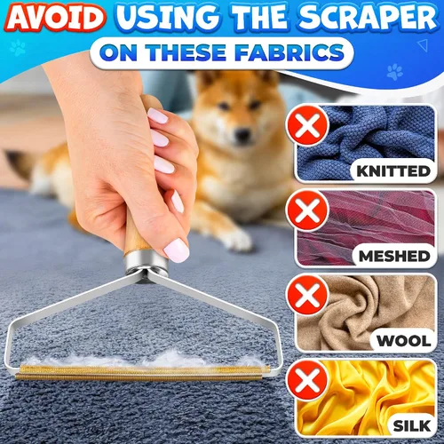 Miniatura 5 de Removedores de pelo para mascotas, paquete de 2 herramientas reutilizables para quitar pelusas de metal, herramienta duradera para quitar pelo
