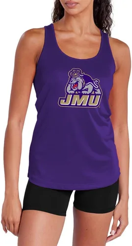 Miniatura 133 de Camiseta deportiva sin mangas oficial de NCAA Collegiate para mujer, con espalda cruzada, colección con logotipo primario