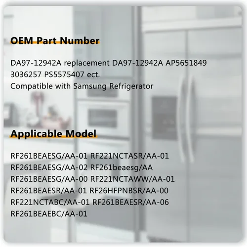 Miniatura 5 de Samsung DA97-12942A (OEM) - Dispensador de cubierta de hielo compatible con accesorios de dispensador de agua para refrigerador Samsung, reemplaza