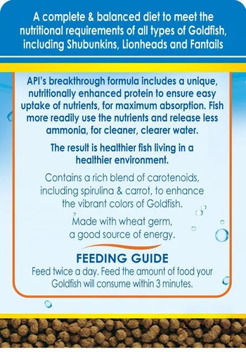 Miniatura 2 de API Goldfish PELLETS - Contenedor de comida para pescado, 4 onzas, mediano, modelo: 833B