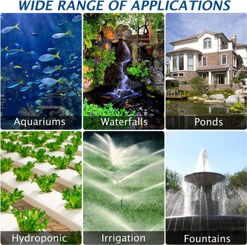 Miniatura 8 de WaterRebirth (4000GPH-230W, UL listado) Fuente grande Sumergible Agua Estanque Sumergible Bomba de Sumidero de Agua Acuario Bomba de Cascada