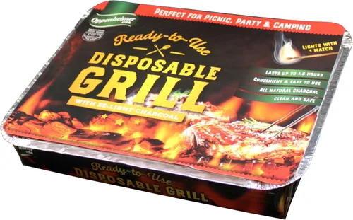 Miniatura 2 de Parrilla de carbón desechable para llevar, lista para usar, fácil de encender Kosher (1)