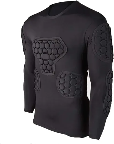 Miniatura 6 de Camiseta de portero para hombre acolchada, equipo de protección de fútbol americano para hombre, traje de entrenamiento, protector de costillas