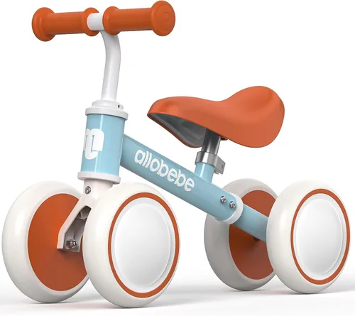 Miniatura 12 de allobebe Bicicleta de equilibrio para bebé, lindas bicicletas para niños de 12 a 36 meses, regalos para niñas de 1 año, bicicleta para entrenar al