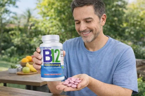 Miniatura 4 de Nutrisalud Products Vitamina B12 de alta potencia, 1000mcg, Set de 2 frascos con 100 tabletas c/u. Combate la anemia, fatiga, aumenta la energia