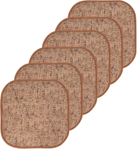Miniatura 103 de Sweet Home Collection Cojines de espuma viscoelástica para silla, antideslizantes, diseño de panal de abeja, 16 x 16 pulgadas, paquete de 2