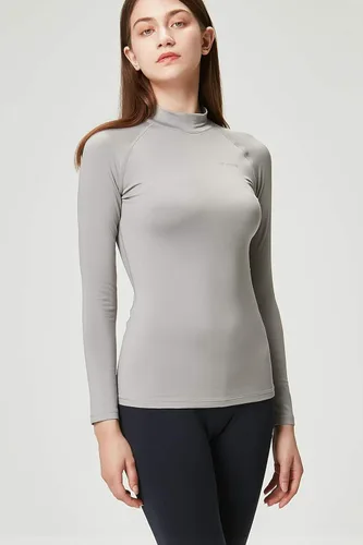 Miniatura 2 de DEVOPS - Paquete de 2 camisas de manga larga térmicas de cuello tortuga para mujer de comprensión, para usar debajo de la ropa