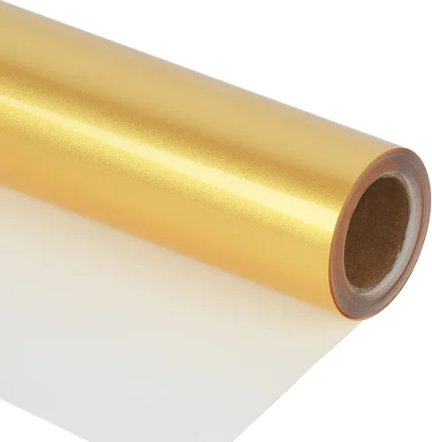 Miniatura 45 de Guangyintong Rollos de Vinilo Amarillo de Transferencia de Calor HTV, 12" x 8 pies, Superficie Brillante de Vinilo para Planchar en Camisetas, Fácil