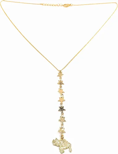 Miniatura 2 de Art Designs by AA Collar con colgante de mapa de oro de Venezuela cadena chapada en oro de 18 quilates Metal