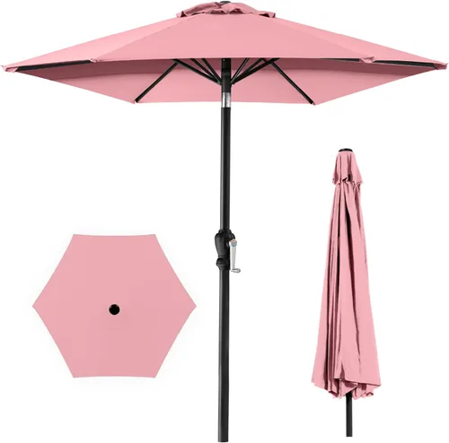 Miniatura 39 de Best Choice Products Sombrilla de patio al aire libre de 10 pies, sombrilla de mesa para exteriores, sombrilla de patio, sombrilla de mercado con 8