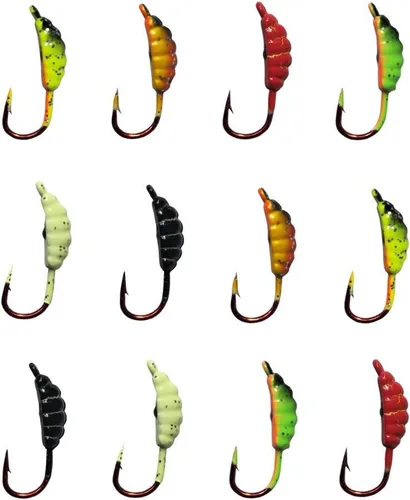 Miniatura 5 de Señuelos de pesca en hielo Señuelos de pesca de cebo de pesca Señuelos de metal de invierno