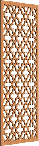 Miniatura 43 de Madison Paneles de pared decorativos de madera con calado, 9 3/8 pulgadas de ancho x 24 3/8 pulgadas de alto x 3/8 de alto, roble rojo rojo (Red Oak)