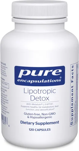 Pure Encapsulations Desintoxicación lipotrópica | Suplemento hipoalergénico que apoya la función hepática y la desintoxicación | 120 cápsulas