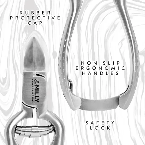 Miniatura 5 de Cortaúñas de acero inoxidable de alto carbono para uñas gruesas de los pies Recorta uñas gruesas o duras Cortauñas profesional para personas