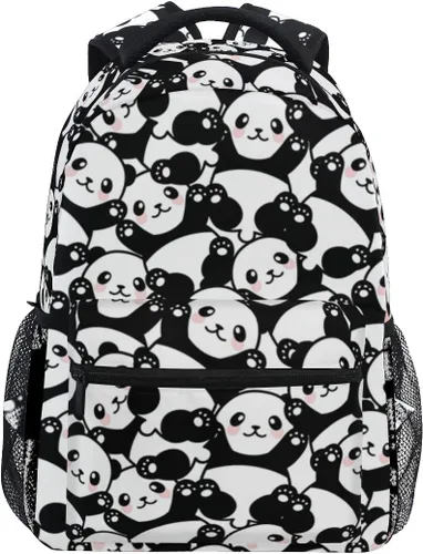 Miniatura 29 de ATTX Linda mochila con diseño de panda para niños y niñas, Panda-h, Ciclismo