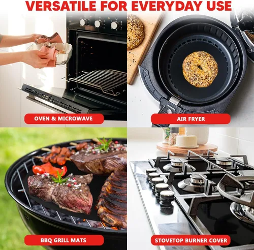 Miniatura 5 de Rollo de revestimiento de teflón para hornos, estufas y parrillas (75 x 17 pulgadas) - Corte personalizado al tamaño y forma necesarias