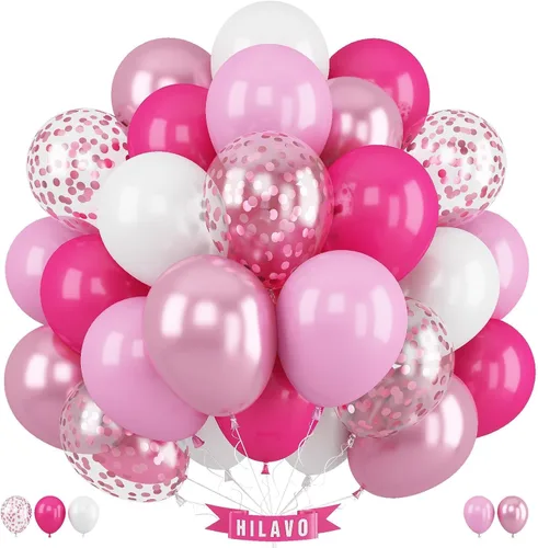 Miniatura 25 de Globos pastel de 12 pulgadas, 35 globos de arcoíris pastel multicolor, juego de globos de confeti de color macarrón y dorado para niñas, Pascua, Oro