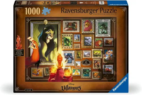 Miniatura 2 de Ravensburger Disney Villainous: 12001112 - Rompecabezas de 1000 piezas para adultos, hecho a mano, fabricado en Alemania, cada pieza encaja