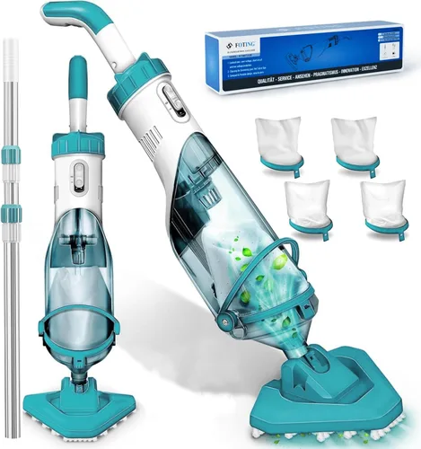 Aspiradora de piscina inalámbrica para sobre el suelo, aspiradora de mano para spa de piscina para piscinas enterradas y bañeras de hidromasaje,