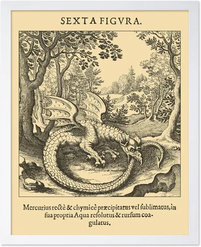 Miniatura 32 de Poster Master Póster astrológico clásico, impresión de ciencia vintage, regalo para artistas, amigos, el antiguo zodiaco de Egipto, rueda