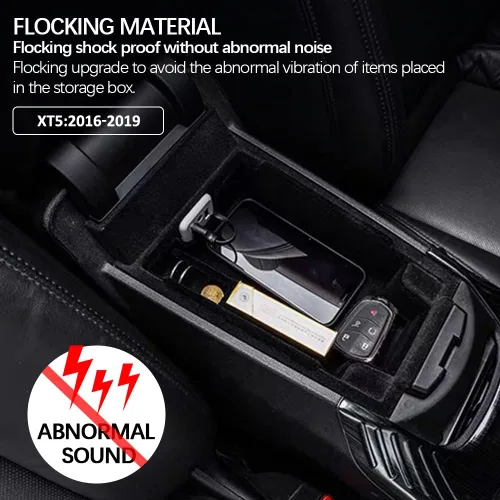 Miniatura 6 de para XT5, bandeja organizadora de apoyabrazos compatible con accesorios Cadillac XT5 2019 2018 2017 2016, inserto de reposabrazos