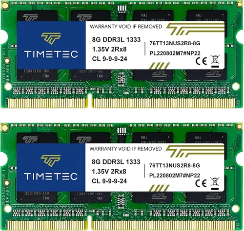 Miniatura 10 de Timetec 4 GB DDR3 / DDR3L 1333MHz PC3-10600 sin ECC sin búfer 1.5 V/1.35 V CL9 2Rx8 de doble rango baja densidad 204 pines SODIMM portátil portátil