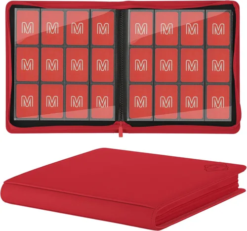 Miniatura 15 de Carpeta de Tarjetas Premium de 16 Bolsillos, Carpeta de Tarjetas de Intercambio Sostiene hasta 1000+ Tarjetas Álbum de Colección de Tarjetas 44 negro