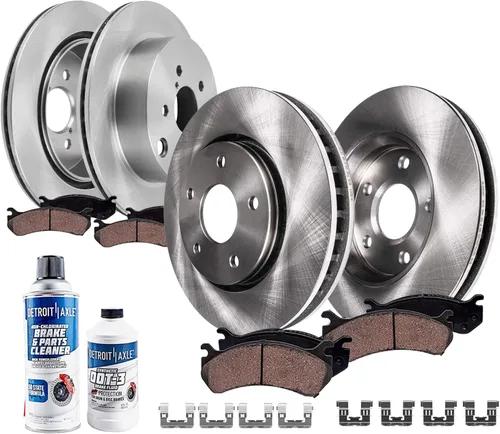 Miniatura 18 de Detroit Axle - Kit de freno para Ford 2022-2023 Maverick Rotores de freno de disco de cerámica con repuesto de hardware: rotores delanteros de 12.80