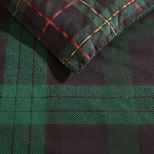 Miniatura 3 de Eddie Bauer - Juego de funda de edredón tamaño Queen, ropa de cama reversible de algodón con fundas a juego, juego de ropa de cama a cuadros