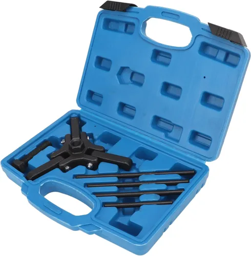 Miniatura 6 de Kits de reparación de equilibrador armónico, juego de extractor de equilibrador armónico, acero al carbono, acabado de óxido negro, kit de polea