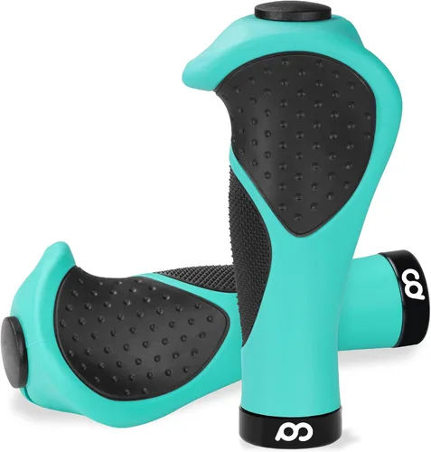 Miniatura 11 de Puños de manillar de bicicleta de montaña CyclingDeal - Empuñaduras ergonómicas antideslizantes para MTB - Empuñaduras de manillar de goma suave