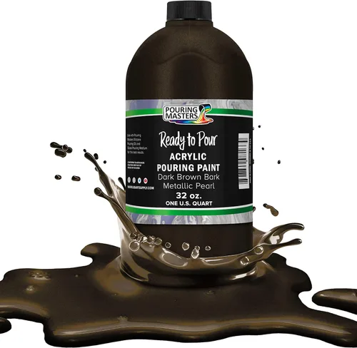 Miniatura 16 de Pouring Masters - Acrílico metálico dorado de 24 quilates - Listo para verter - Pintura para verter - A base de agua premezclada de 32 onzas