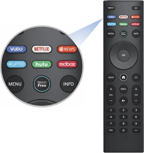 Mando a distancia universal para todos los controles remotos Vizio TV, control remoto de repuesto XRT140 para todos los televisores inteligentes