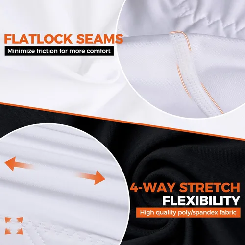 Miniatura 6 de COOLOMG Pantalones cortos deslizantes de béisbol para niños y jóvenes, con copa atlética suave, acolchados, pantalones cortos de compresión