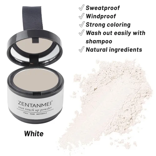 Miniatura 6 de Polvo de retoque de raíz para mujeres y hombres, cobertura de cabello gris, polvo de sombra de línea capilar a prueba de sudor y viento, polvo