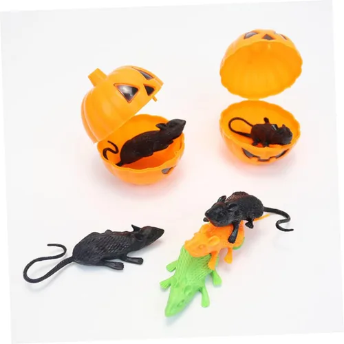 Miniatura 5 de BESTonZON 18pcs Artificial Mice Halloween Props Realistic Prank Mice Decorations for Party and Haunted House Soft Fake