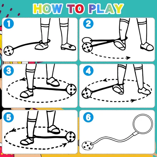 Miniatura 4 de Paquete de 20 bolas de salto para niños, rueda de flash plegable, juego de balón de salto de bolas de salto de colores surtidos juguetes para niños