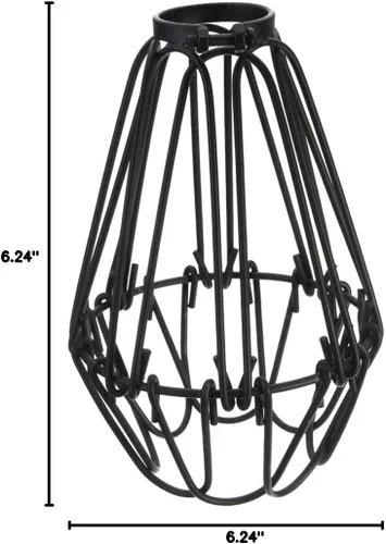 Miniatura 10 de FOMIYES Lámpara colgante Cubierta de alambre Pantalla de lámpara industrial Protector de metal para ventilador de techo Lámpara de hierro Sombra