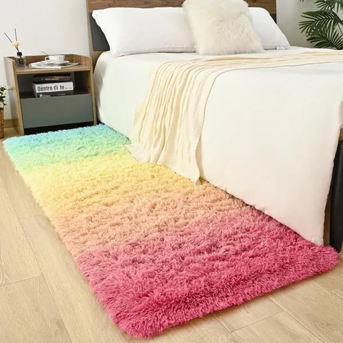 Miniatura 31 de Alfombra de área púrpura y azul de 6x9, alfombras grandes para sala de estar y dormitorio, alfombra mullida y linda, alfombras modernas
