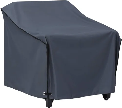 Miniatura 9 de ABCCANOPY Funda para silla de patio, apilable, impermeable, para exteriores, duradera, resistente a los rayos UV, de poliéster, funda para muebles