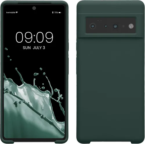 Miniatura 138 de kwmobile Funda Compatible con Google Pixel 6 Pro - Funda de Teléfono de Silicona TPU con Acabado Suave - Azul Caribe