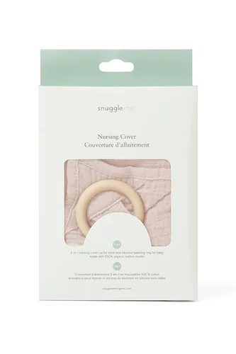 Miniatura 3 de Snuggle Me® Funda de lactancia – 100% muselina de algodón orgánico para lactancia materna del bebé con anillo de mordedor de silicona sin BPA