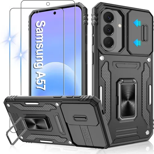 Miniatura 11 de Gritup para Samsung Galaxy S22 Funda con protectores de pantalla HD de 2 paquetes y cubierta deslizante para la cámara, protección contra caídas