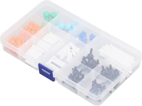 Miniatura 7 de Kit de modelo molecular de química, color vibrante fácil de desmontar Modelo de estructura molecular PP educativo interesante para la clase