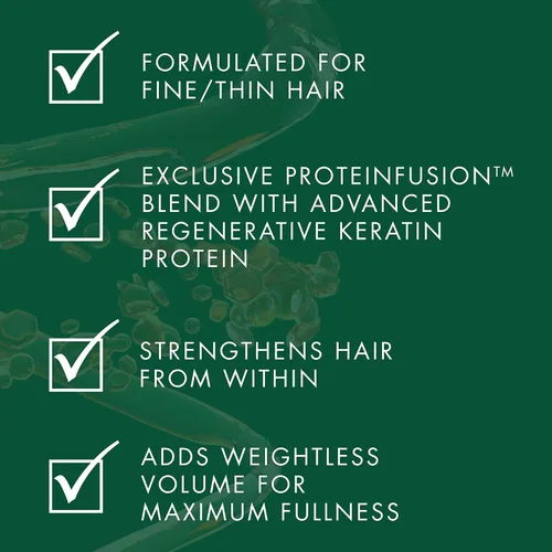 Miniatura 8 de Nexxus Champú, acondicionador y spray sin enjuague para el cuidado irrompible, paquete de 3 para cabello fino y fino con queratina, colágeno, biotina